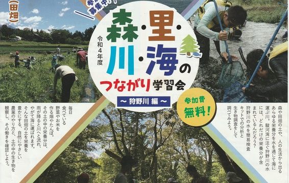 森・里・川・海つながり学習会（狩野川編）森の回　開催